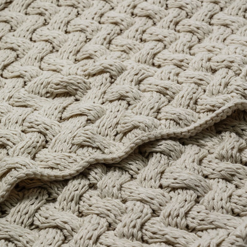 Metta Knit Natural Throw