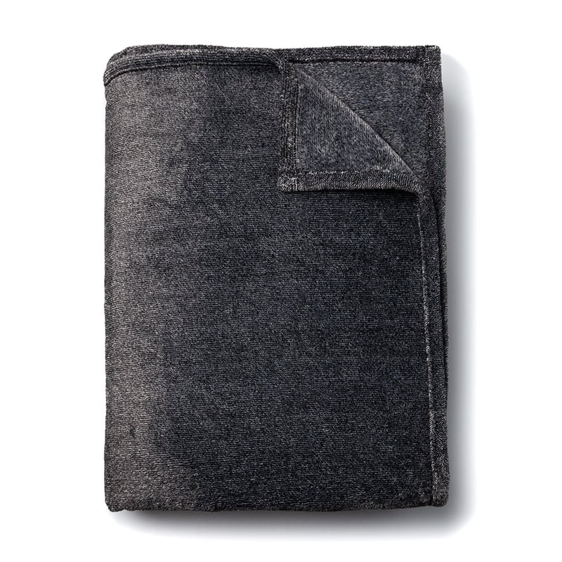 Ultra Soft Stripe Throw Charcoal 