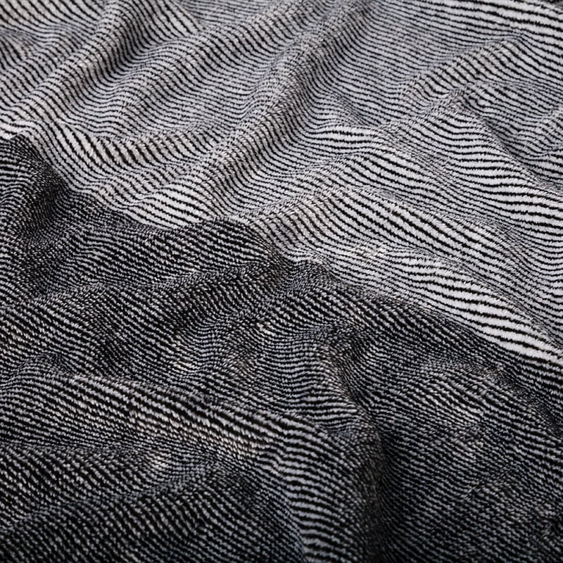 Ultra Soft Stripe Throw Charcoal 