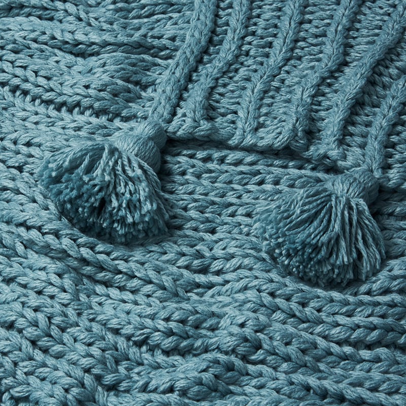 Piper Throw Ocean Blue 