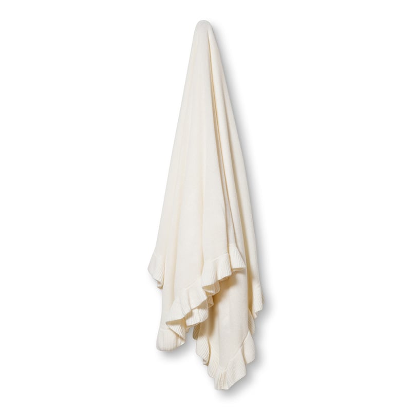 Rosie Ruffle Throw Cream 