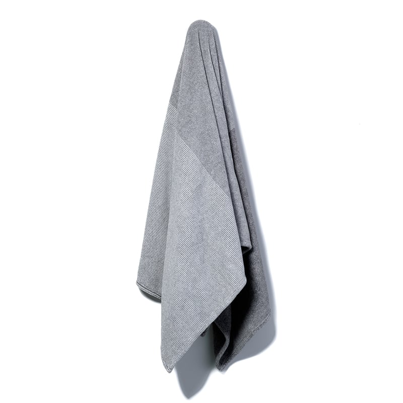 Ultra Soft Stripe Throw Grey 