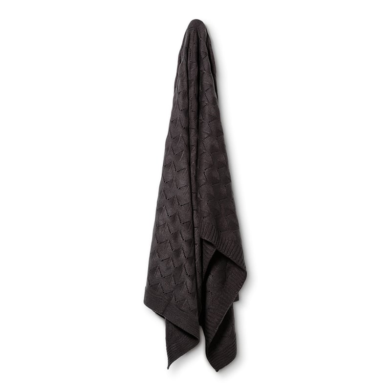 Toulouse Knit Throw Coal 