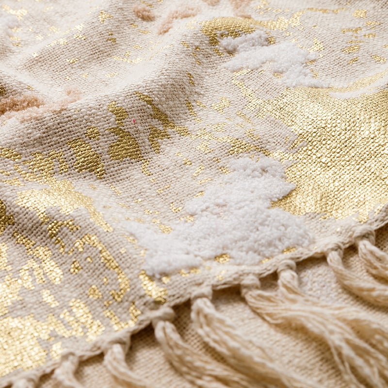 Morelia Throw in Pink & Gold 