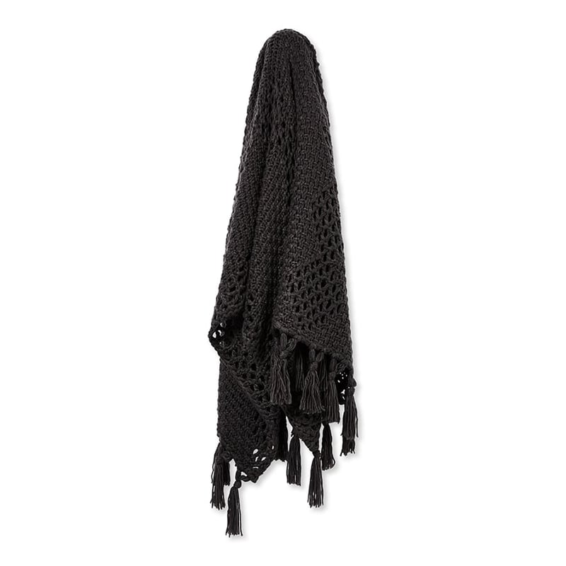 Sinclair Coal Knit Throw 