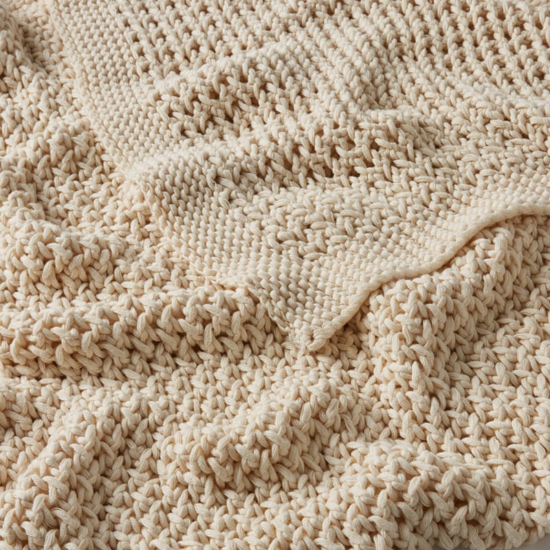 Seymour Knit Throw Natural 