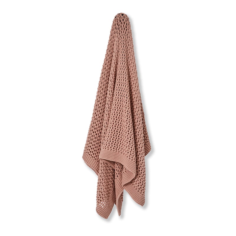 Seymour Knit Throw Pink 