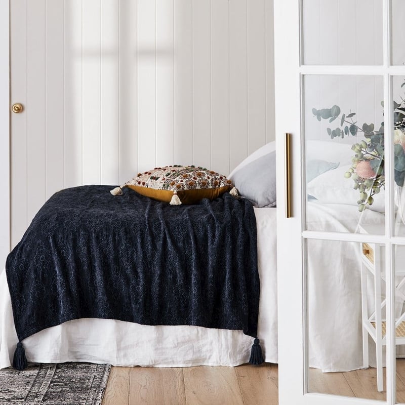 Marais Midnight Bed Throw