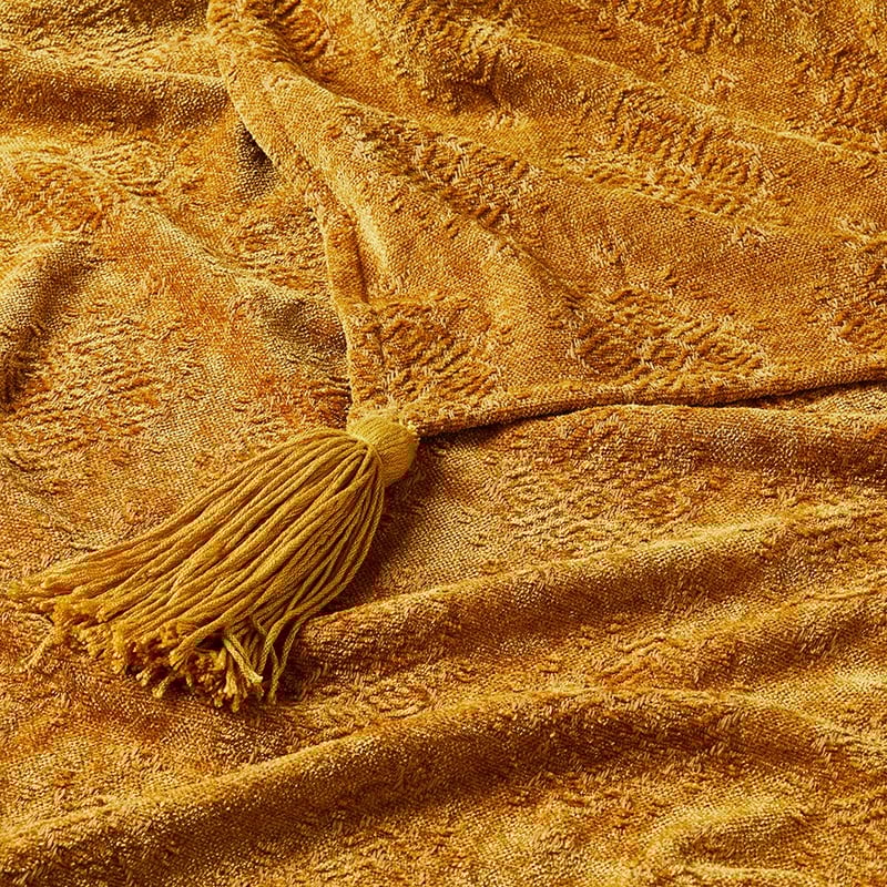 Marais Mustard Bed Throw 