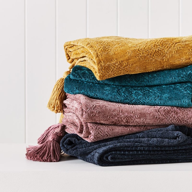 Marais Mustard Bed Throw 