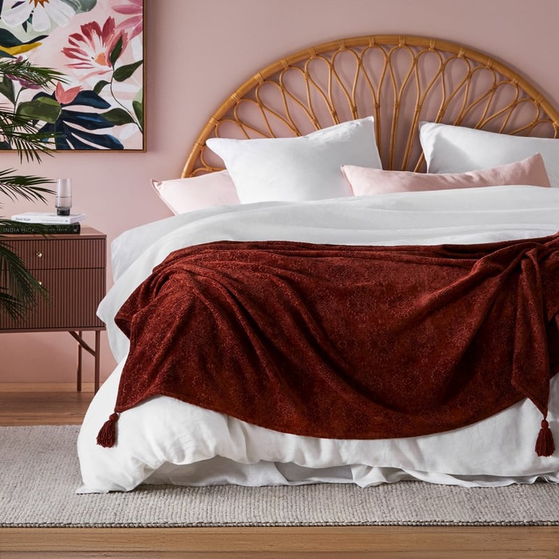 Marais Rust Bed Throw 