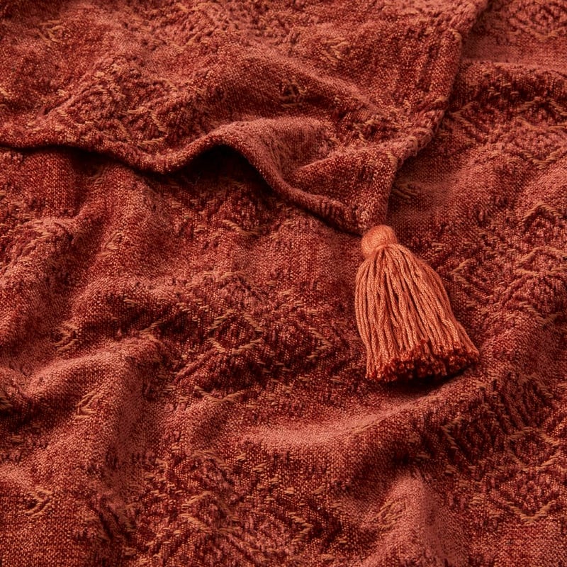 Marais Rust Bed Throw 