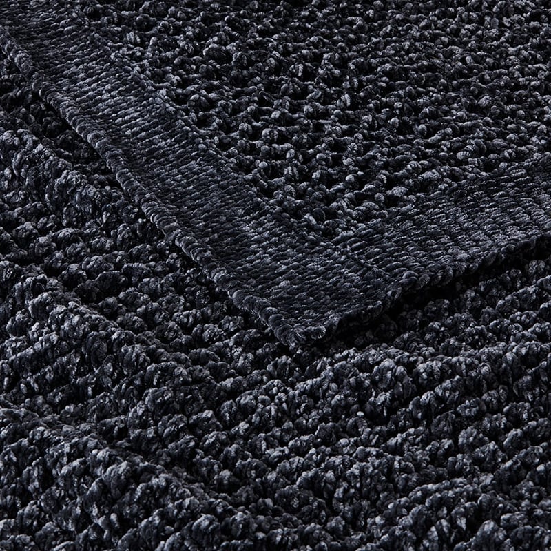 Amelie Slate Chenille Throw 