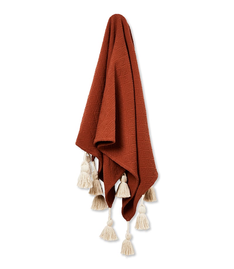 Manarola Terracotta Tassel Throw