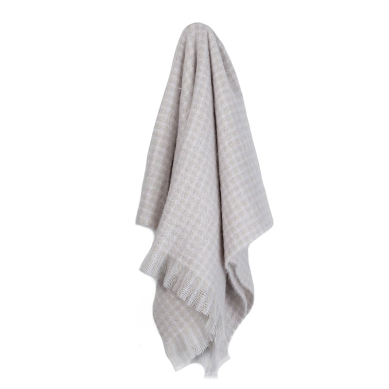 Mohair Throw Oyster 