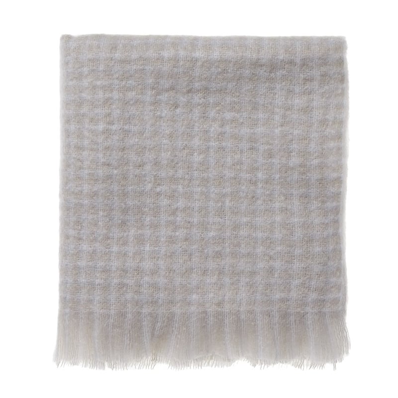 Mohair Throw Oyster 