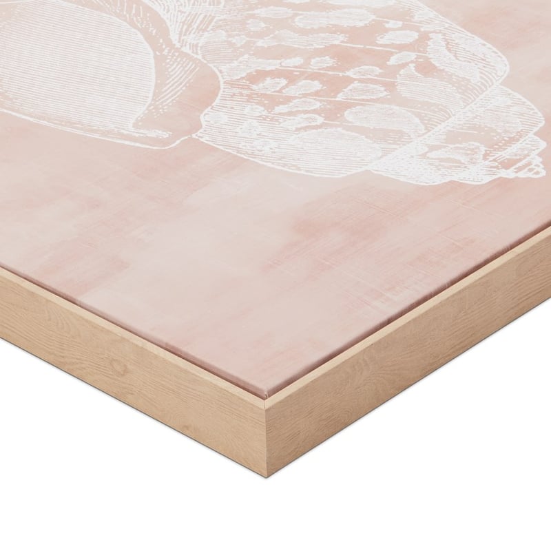 Hamptons Canvas 60x60cm Faded Terracotta Coral