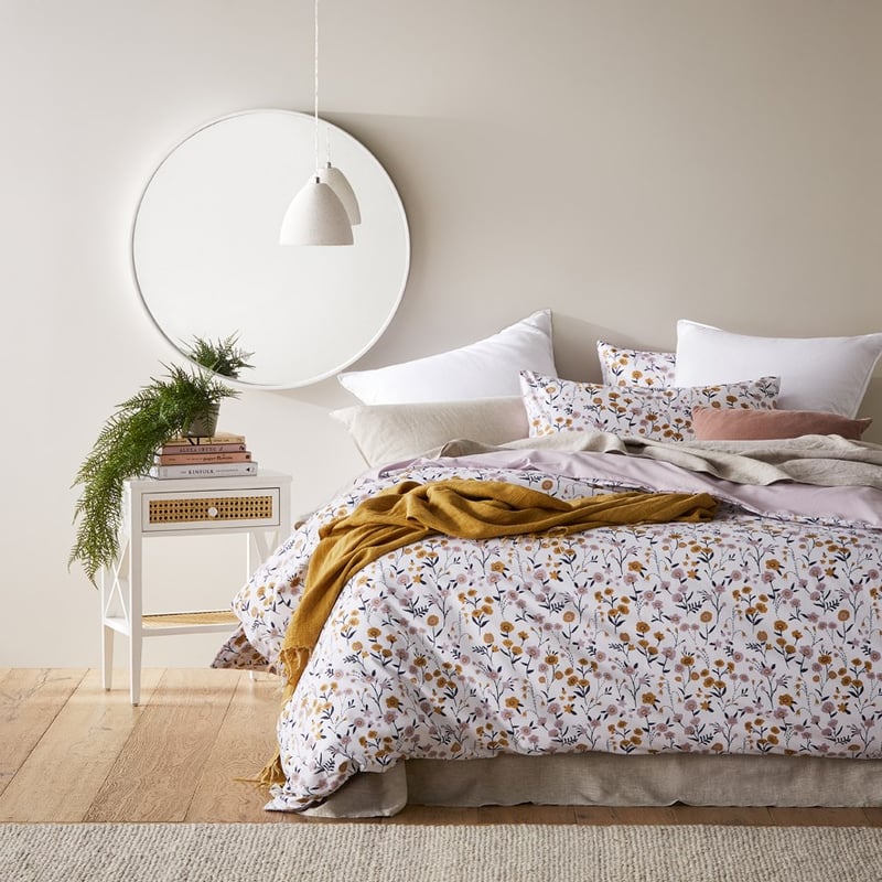 Horizon White Round Mirror