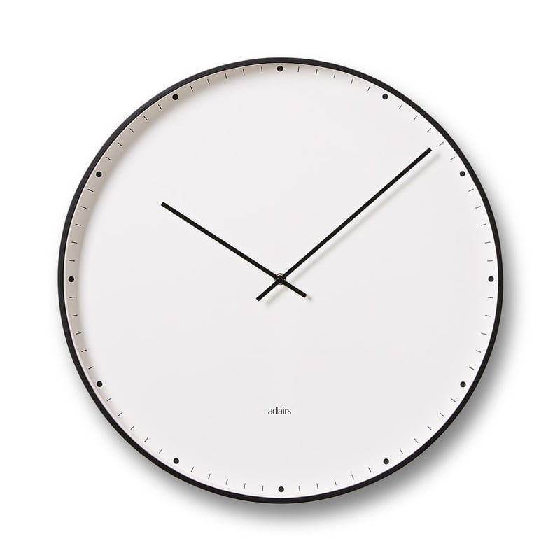 Brody Black Round Wall Clock 