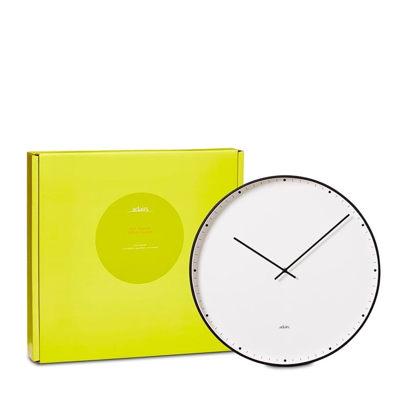 Brody Black Round Wall Clock 