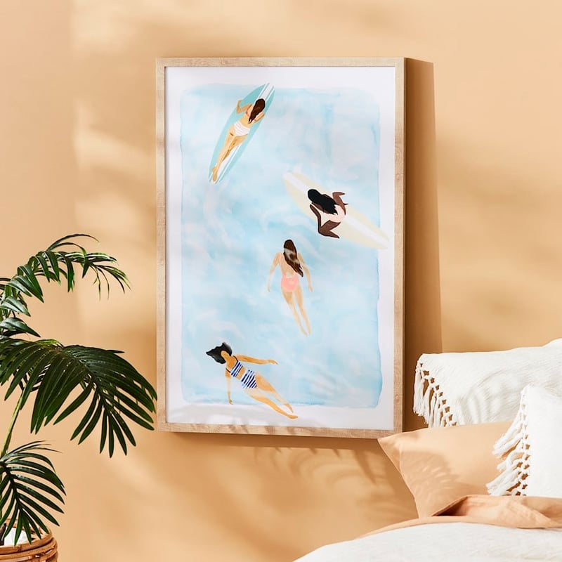 The Waves Beach Babes Ocean Canvas