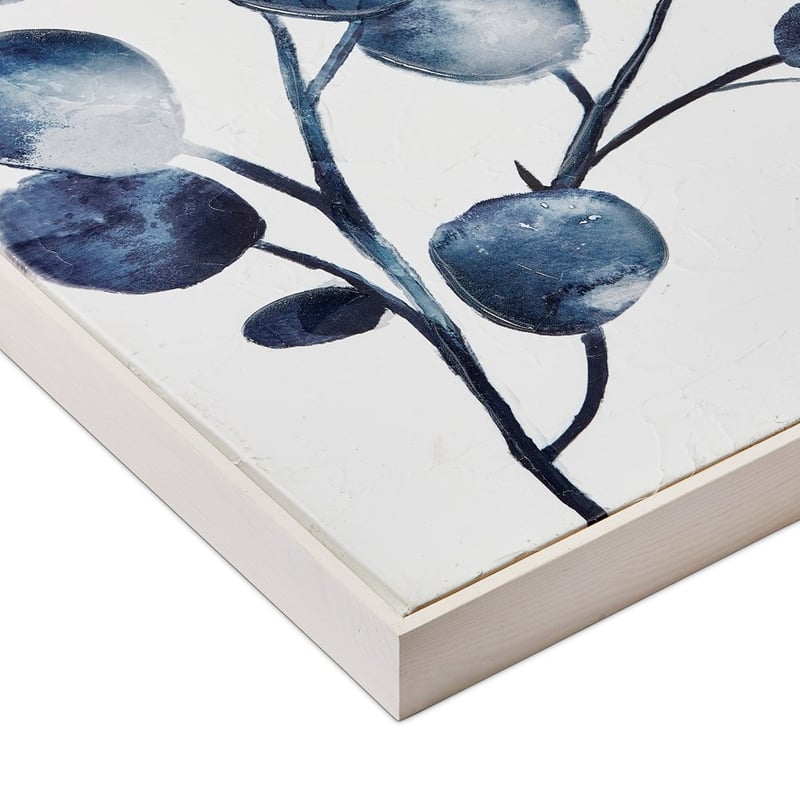 Indigo Botanical Canvas H90x60cm Ink Paper Eucalyptus