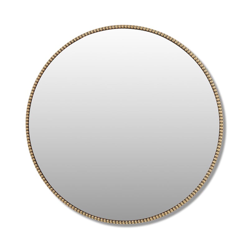 Silas Antique Gold Round Mirror 