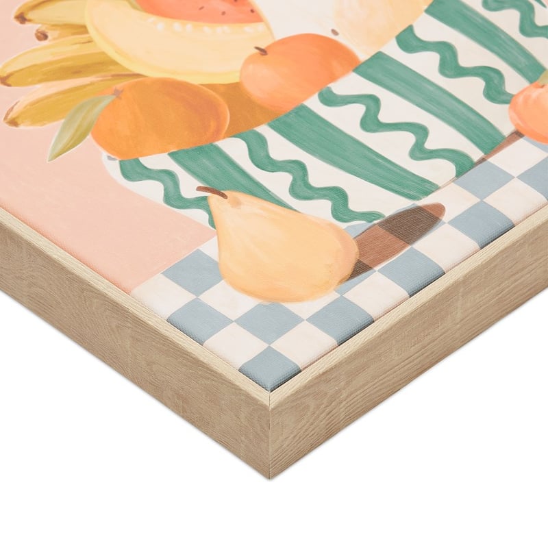 Fruit Bowl Pink Canvases