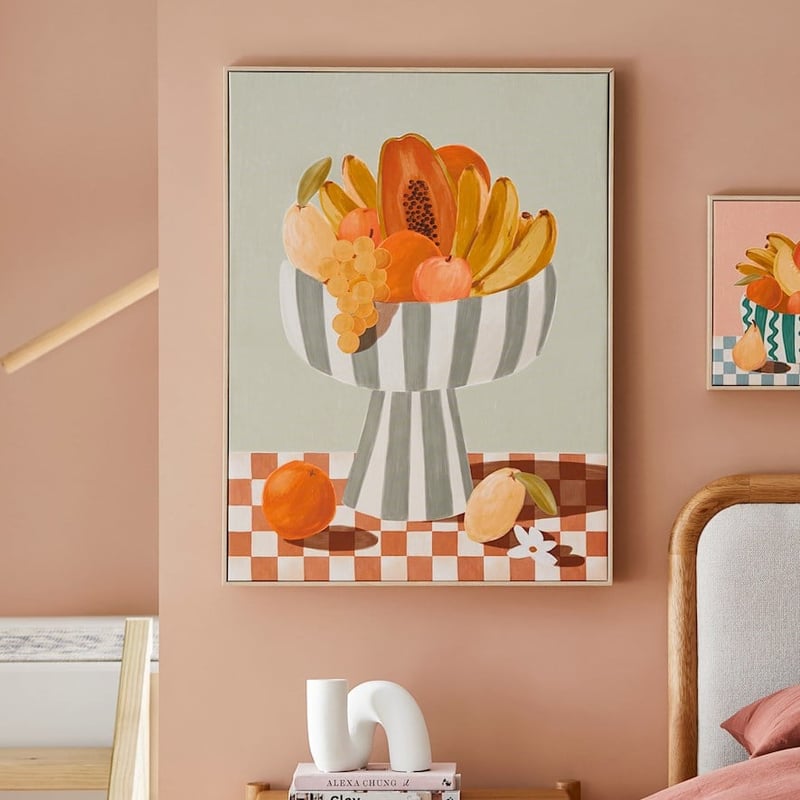 Fruit Bowl Sage Canvas