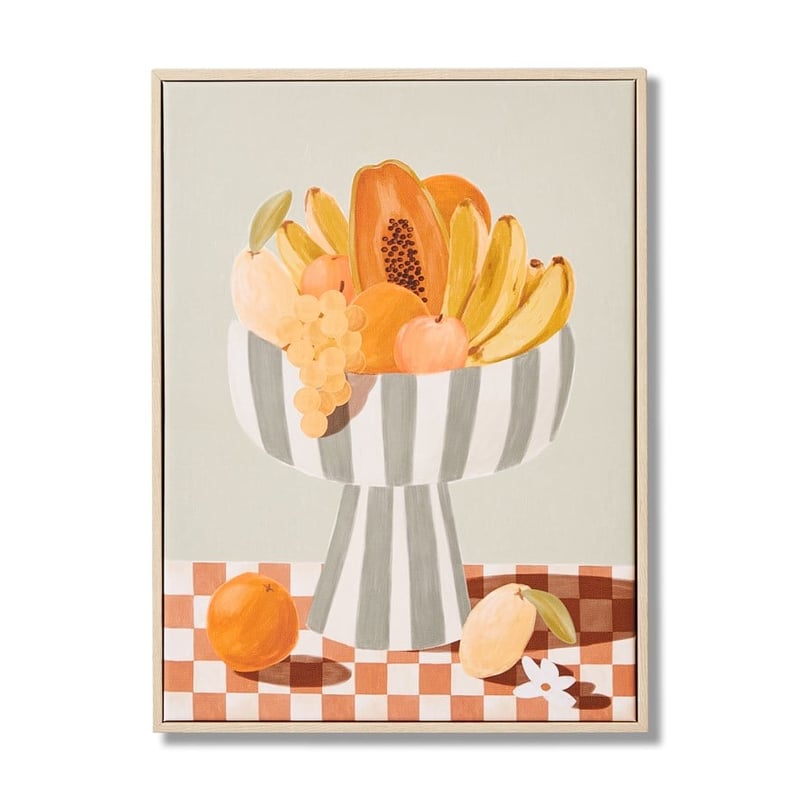 Fruit Bowl Sage Canvas