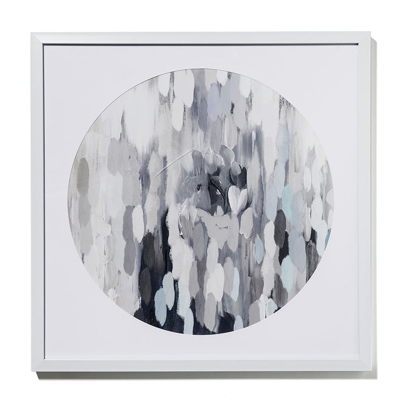 Round Dash Print Grey 