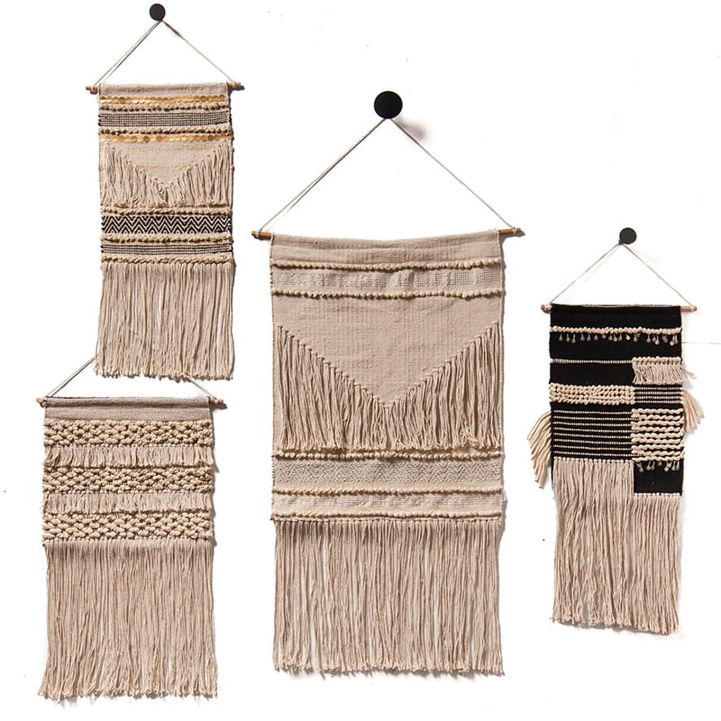 Zambia Wall Hanging Natural & Black
