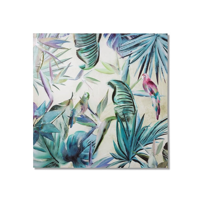 Hand Painted Artwork Tropical Forest