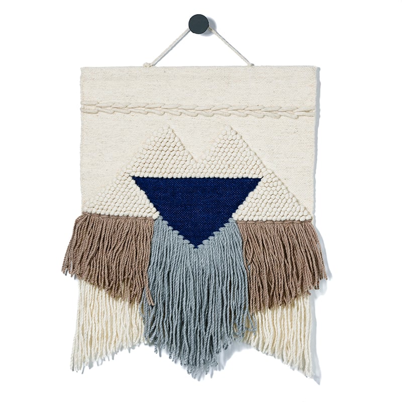 Aztec Wall Hangings Denim & Natural 