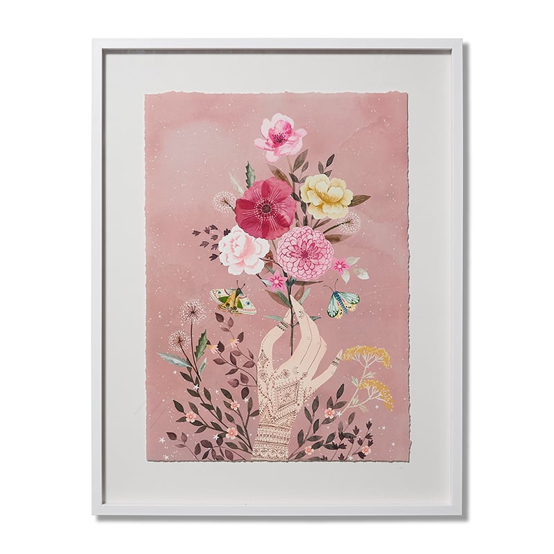 Mystic Framed Prints 70x90cm Deep Blush Soul