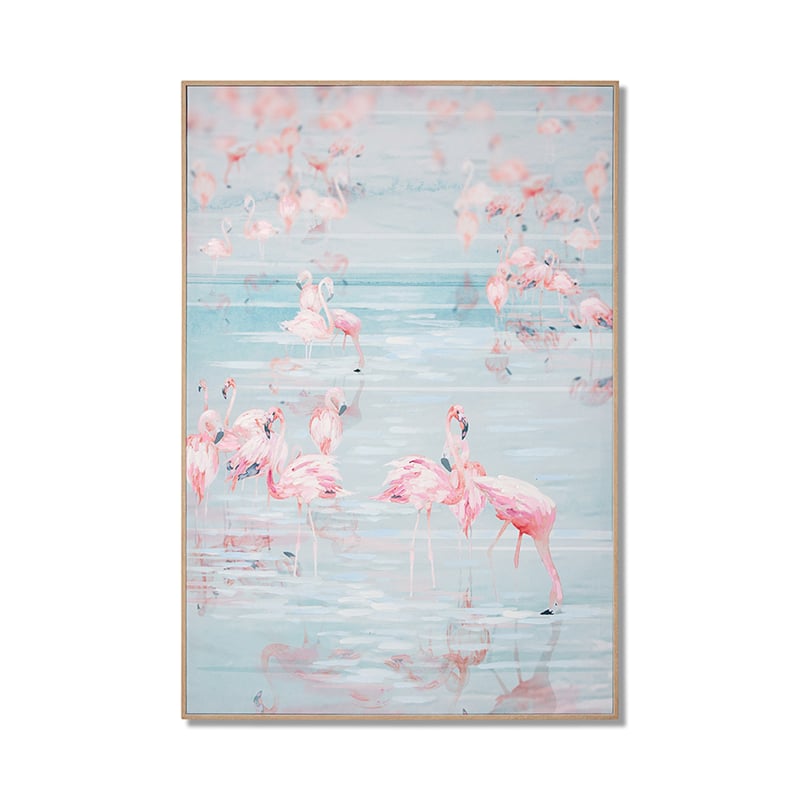 Flamingo Beach 65x95cm Pink Flock