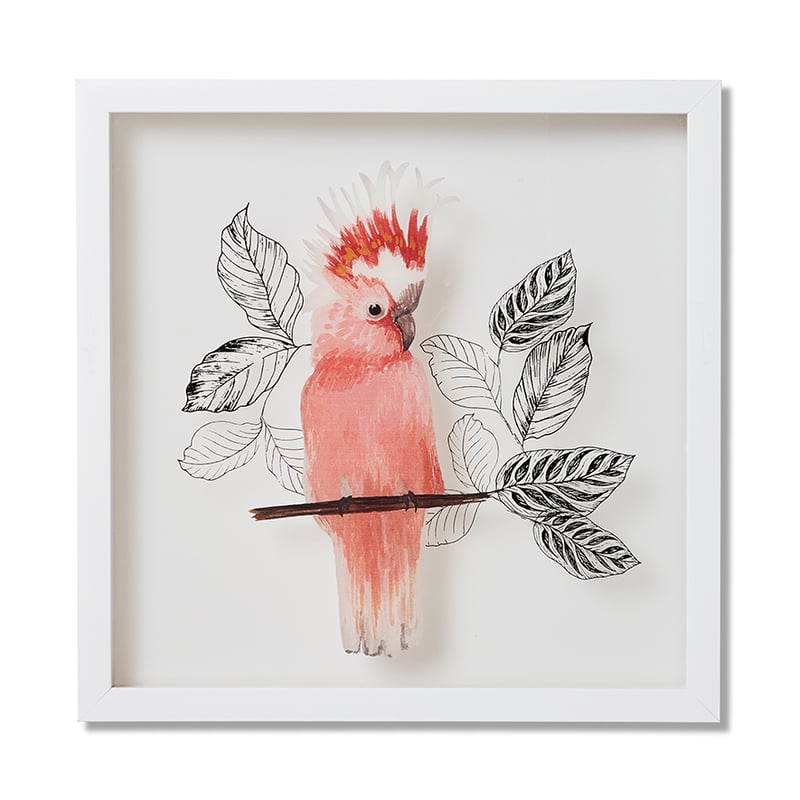 Birdsong Blush Cockatoo Wall Art