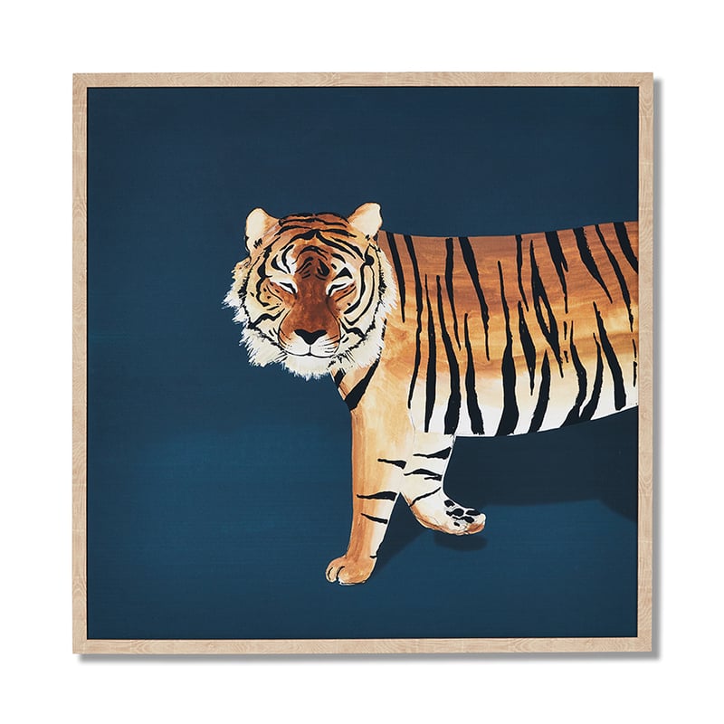 Tiger Teal Canvas
