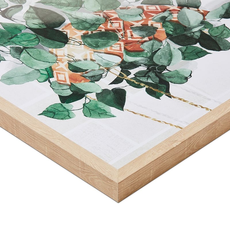 Indoor Garden Leaf Green Hanging Pot Wall Art