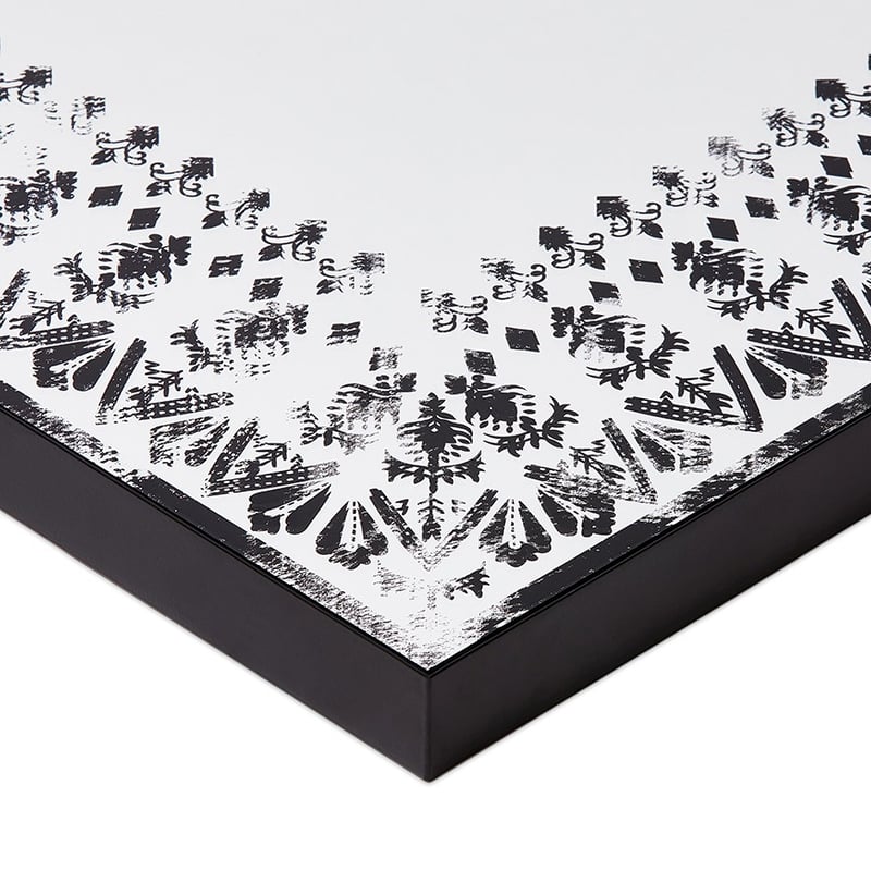 Batik Black Rectangular Mirror 