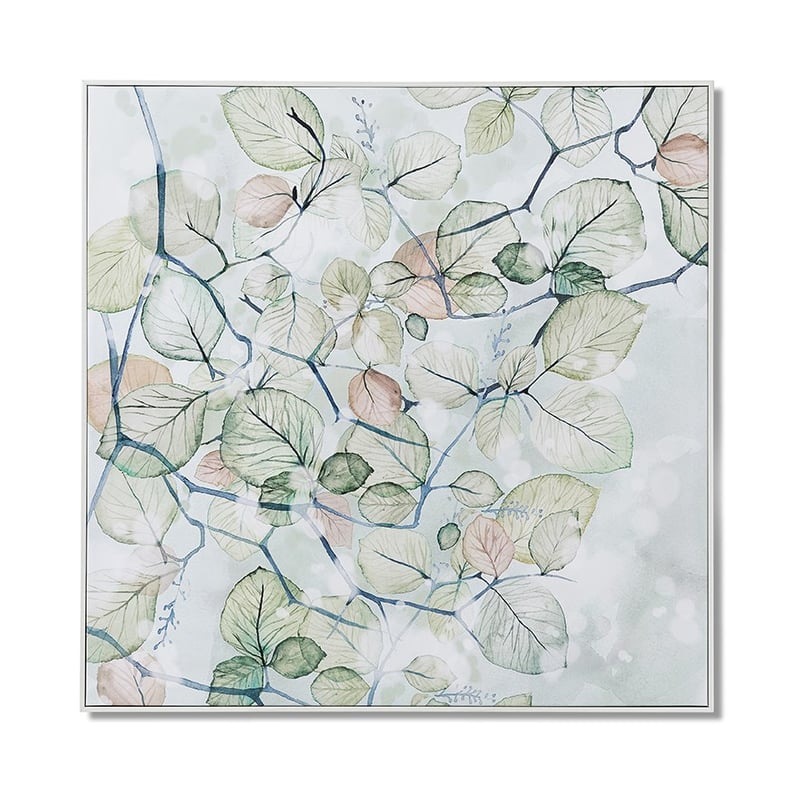 Sun Kissed Leaves Sage Elm Wall Art