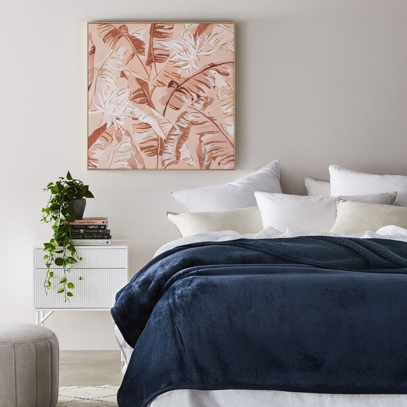 Palm Cove Nude & Golden Palms Canvas