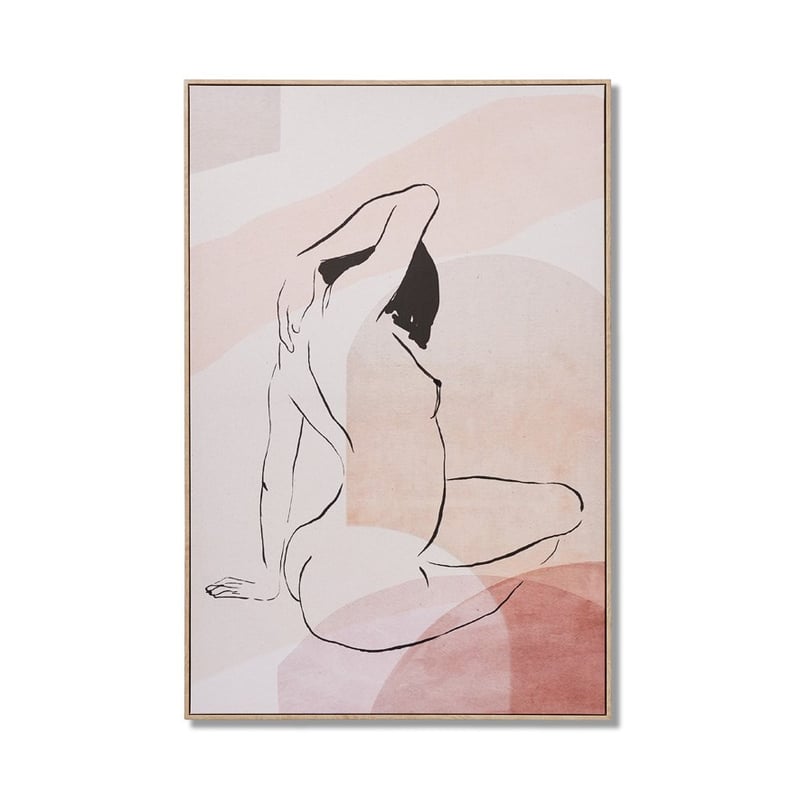 Natural Blush Bella Figure Canvas