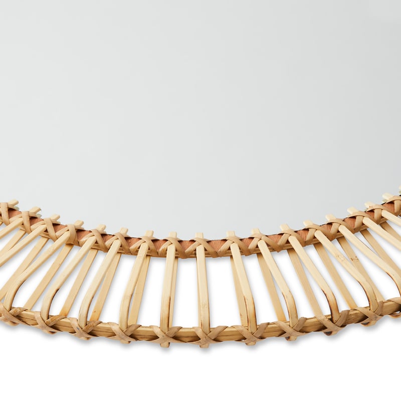 Aspen Natural Round Mirror 