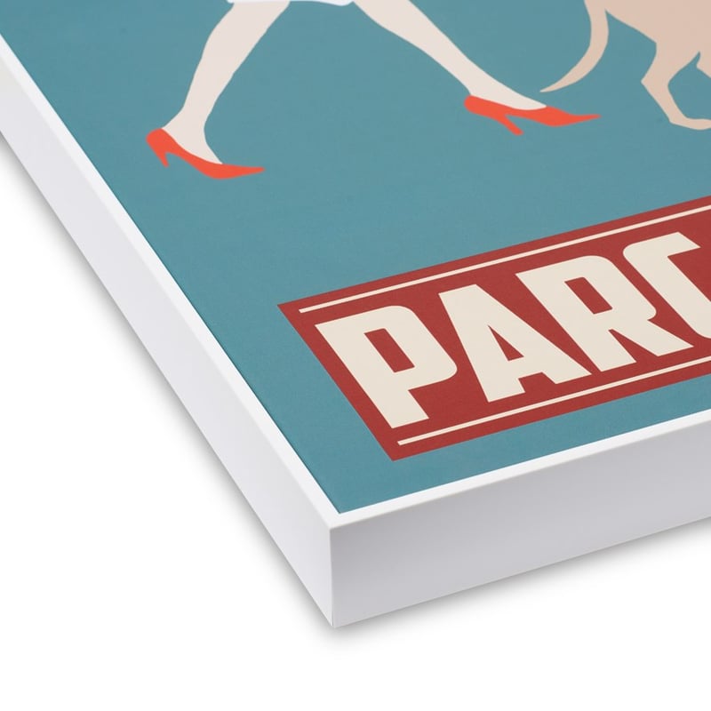 Vintage Dark Sage Parc National Poster 