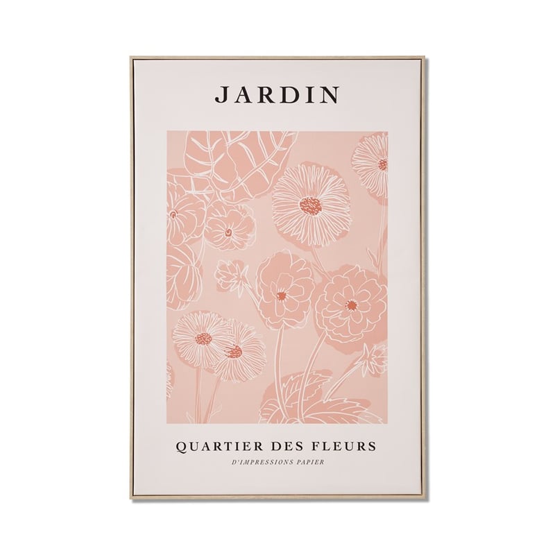 Vintage Dusty Pink Jardin Poster