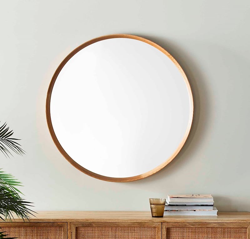 Kato Oak Mirror 80D Natural Round