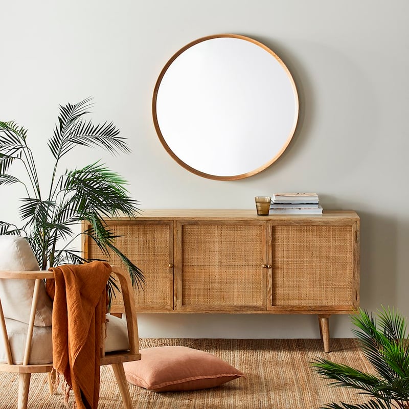 Kato Oak Mirror 80D Natural Round