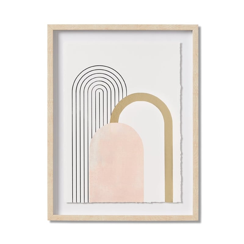 Simple Geo Blush Arches Wall Art