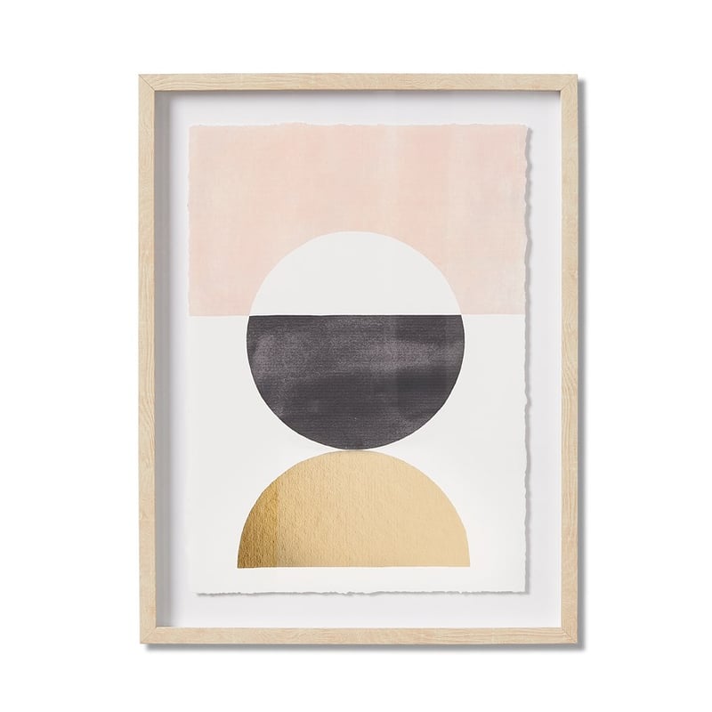 Simple Geo Gold Half Sphere Wall Art
